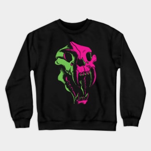 Sabertooth Skull Crewneck Sweatshirt